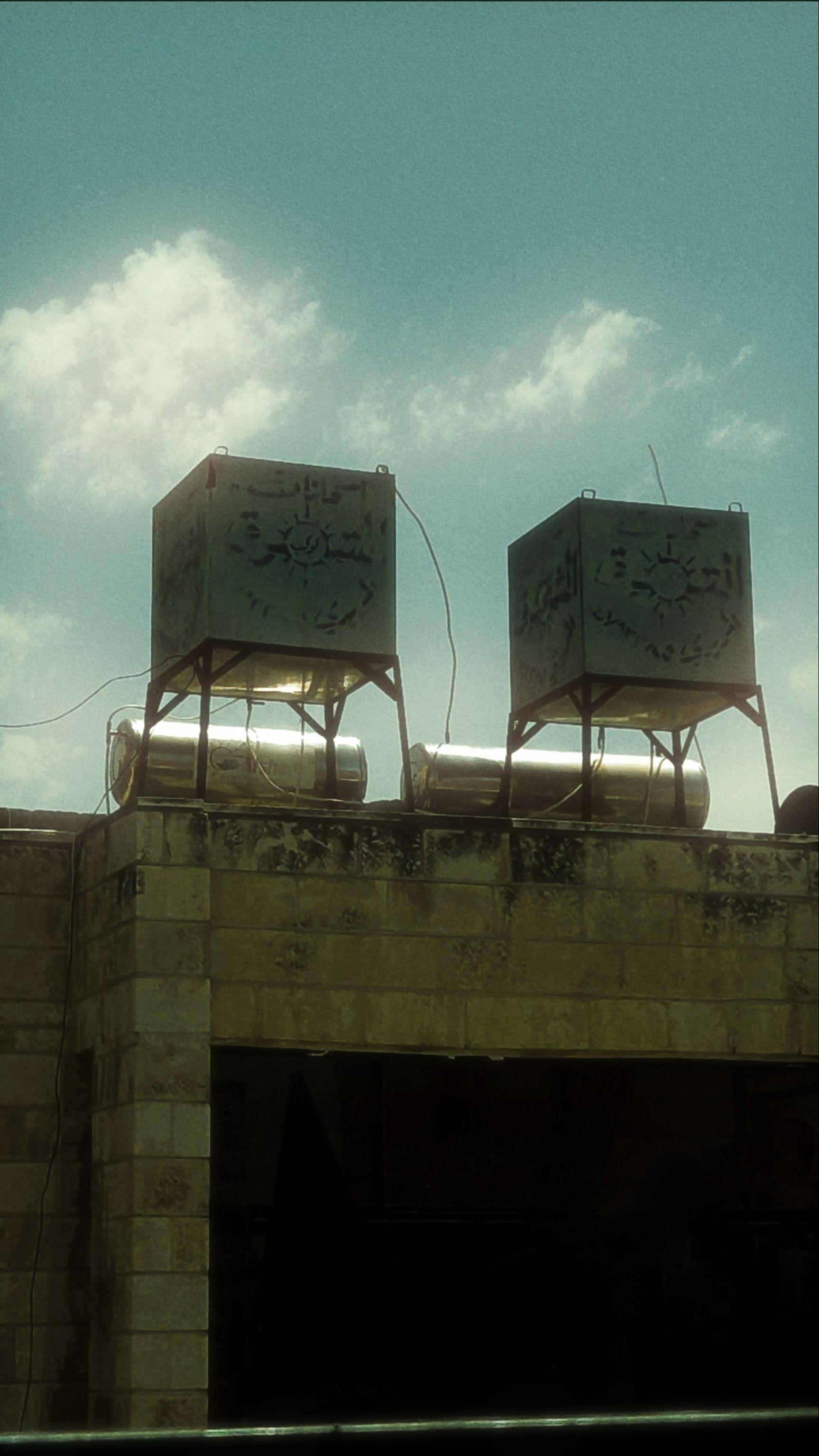 Rooftop water storage
